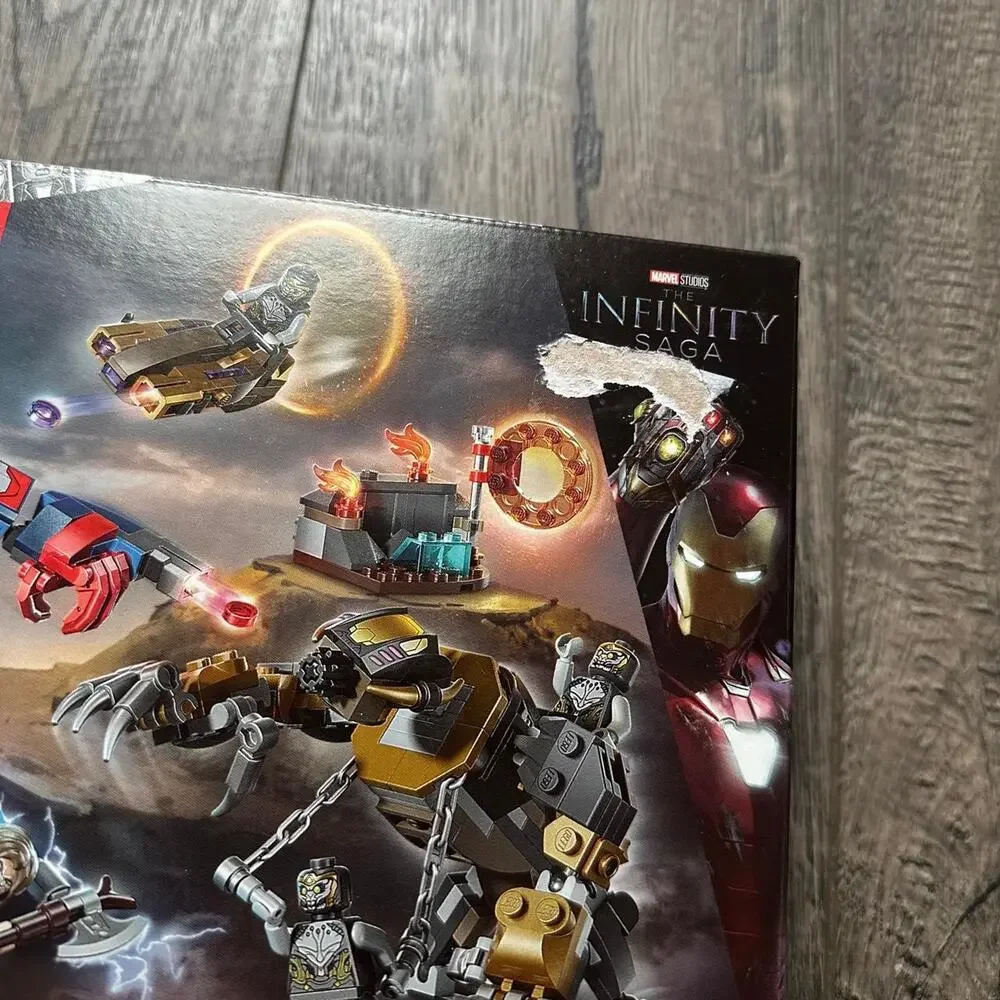 2025 Lego Marvel Avengers Endgame Thor vs Chitauri Iron Patriot Rocket Set 76322